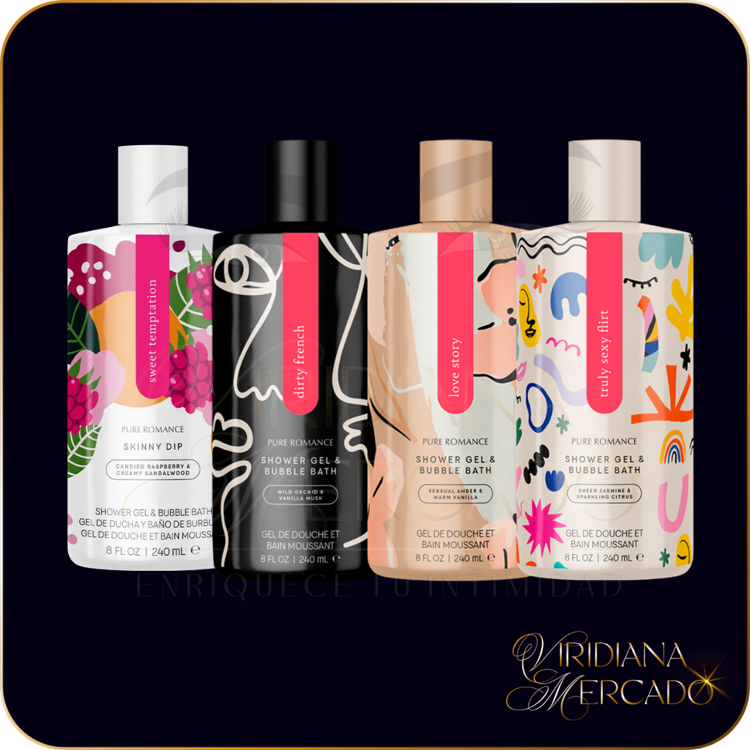 Para Ellas - Skinny Dip - Shower Gel & Bubble Bath (Jabón líquido y baño de burbujas). Selecciona tu fragancia preferida