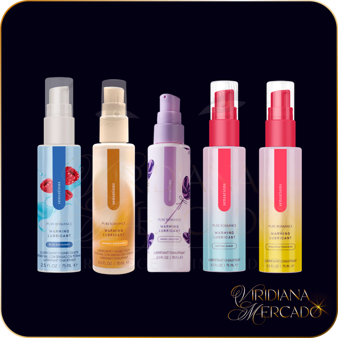 Sensations - Lubricante con efecto cálido. Selecciona tu sabor preferido